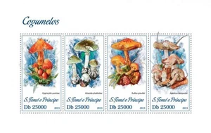 St Thomas - Mushrooms - 4 Stamp Sheet - ST13307a - Picture 1 of 1