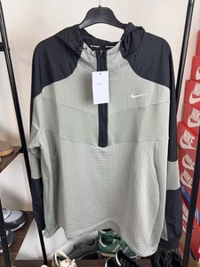 Men's Nike Half Zip Long Sleeve Woven Running Top HF7452-053 BNWT XXL RRP £90 - Picture 1 of 9