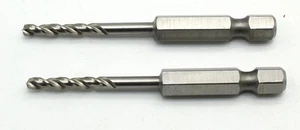 TMAX 2 pc 1/8 inch M35 Cobalt Jobber Drill Bits, 1/4" Hex Shank - Picture 1 of 3