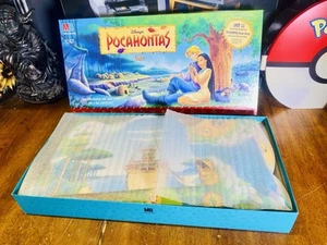 NEW OPEN BOX 1994 3D Pocahontas Board Game Milton Bradley Disney Tomy COMPLETE - Picture 1 of 12