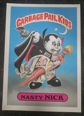 1986 GARBAGE PAIL KIDS 1ST SERIES 1 Nasty Nick Giant #1 EX - Image 1 of 2
