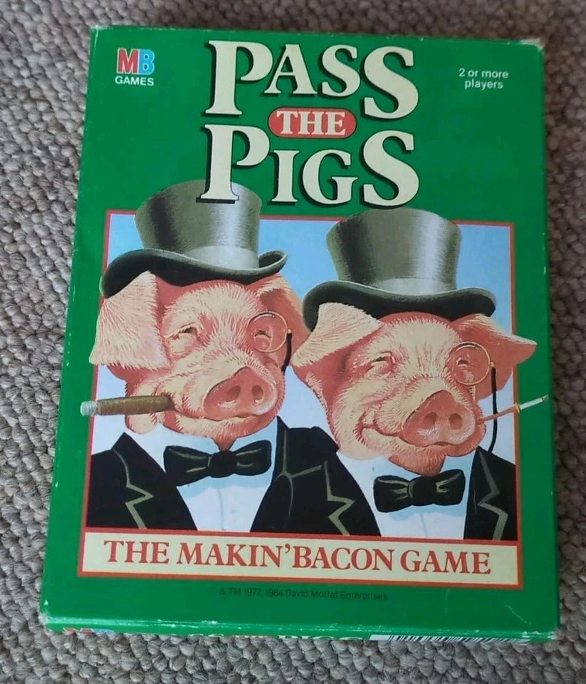 Vintage 1984 MB Games Pass The Pigs Game Compact / Travel Game - Image 1 of 4