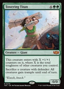 1x - Towering Titan - #276 - CMR: Tarkir Dragonstorm - NM MTG - Picture 1 of 1