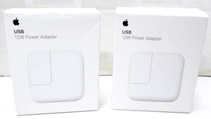 New Open Box 2 Genuine Apple A2167 12W USB Power Adapters for iPhone, iPad - Picture 1 of 5
