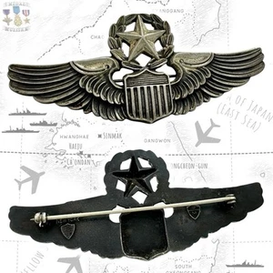 1950’S COLD WAR US AIR FORCE COMMAND PILOT WINGS 3” SIZE N.S. MEYER INC 9M #383 - Picture 1 of 9