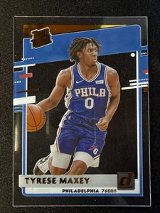 Tyrese Maxey Rated Rookie RC 2020-21 Panini Clearly Donruss Gold #74 - Picture 1 of 2