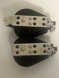 (2) Rodamiento de bolas Harken Vanguard control de vela aparejo rango medio doble bloque - Imagen 1 de 8