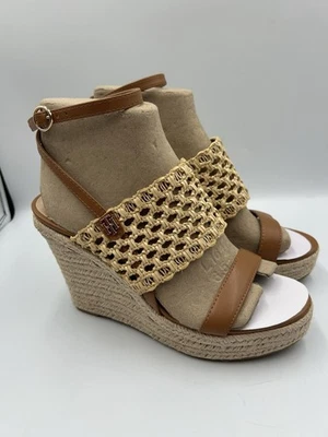 Tommy Hilfiger Calendario Alpargata Plataforma Cuña Sandalia Mujer’s 8M Puntera Abierta Foto 1 de 4