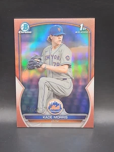 Kade Morris 2023 Bowman Chrome Draft 1st Rose Refractor /10 #BDC-86 Mets - Picture 1 of 2