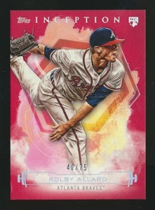 Inception Red Rookie 2019/75 Kolby Allard Braves - Imagen 1 de 1