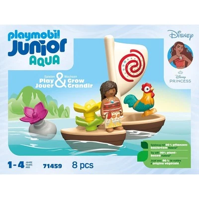 Playmobil 1.2.3 & Disney Moana'S Sail Boat Kids/Childrens Fun Toy Playset 18M+ - image 1 of 4