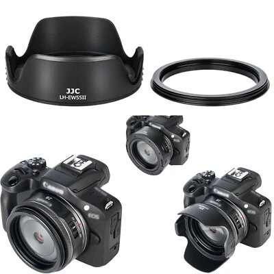 JJC LH-EW55II Lens Hood Shade For Canon RF 28mm 2.8 STM Replacement For EW-55 ++ - Image 1 of 2