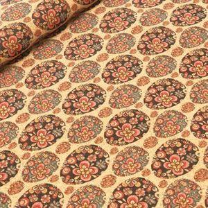 A4 Printed Cork Fabric Clothing Sewing Patchwork Material Bag Decor Accessories - Picture 1 of 6