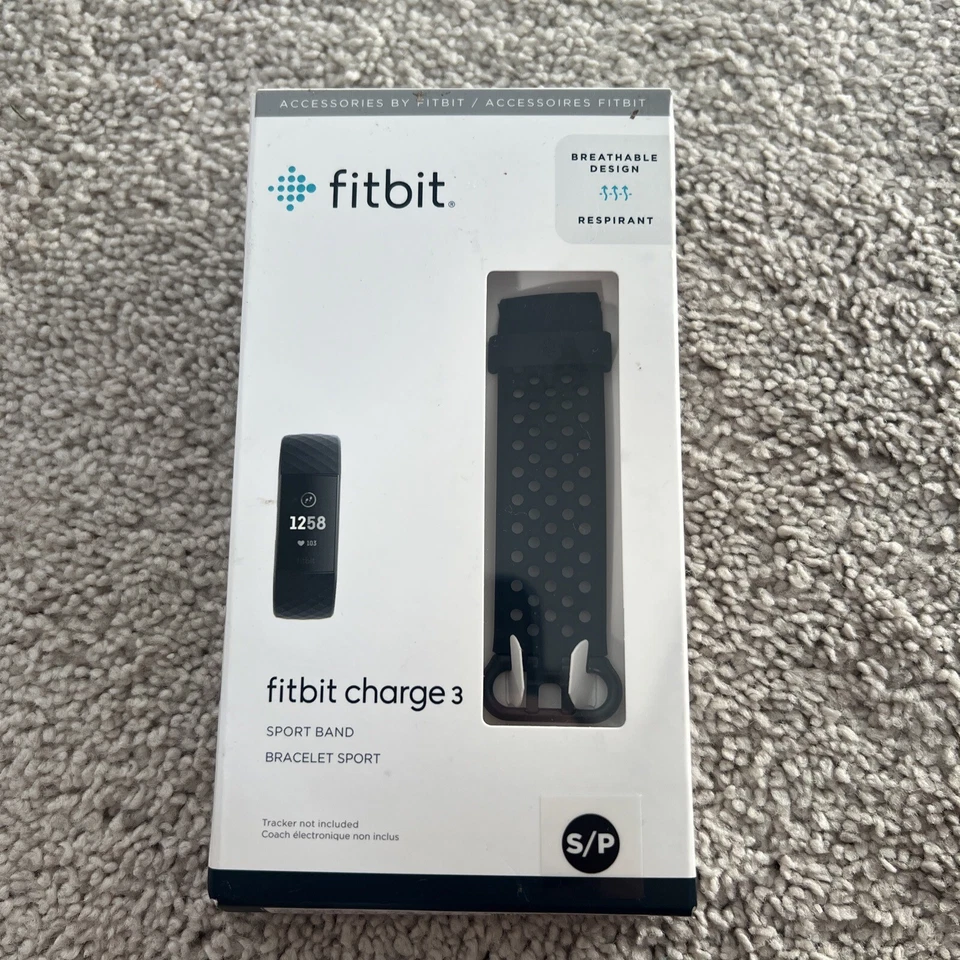 Fitbit Charge 3 S/P Sport Band - Breathable - Black -