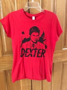 Dexter Blood Splatter Portret Czerwony Damski rozm. S T-shirt