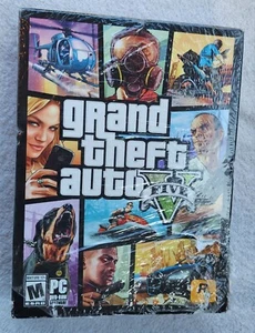 Grand Theft Auto 5 V PC DVD Video Game BRAND NEW in Plastic* Computer Software - Picture 1 of 13