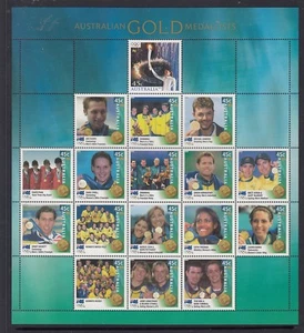 2000 Olympics $7.65 M/S (Australian Gold Medallists x 17) SG 2027a, BW 2380 MUH. - Picture 1 of 2