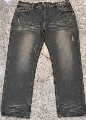 Pantalones de mezclilla Jordan Craig Legacy Edition desgastados para hombre 42x30 (medidas) grunge oscuro Foto 1 de 4