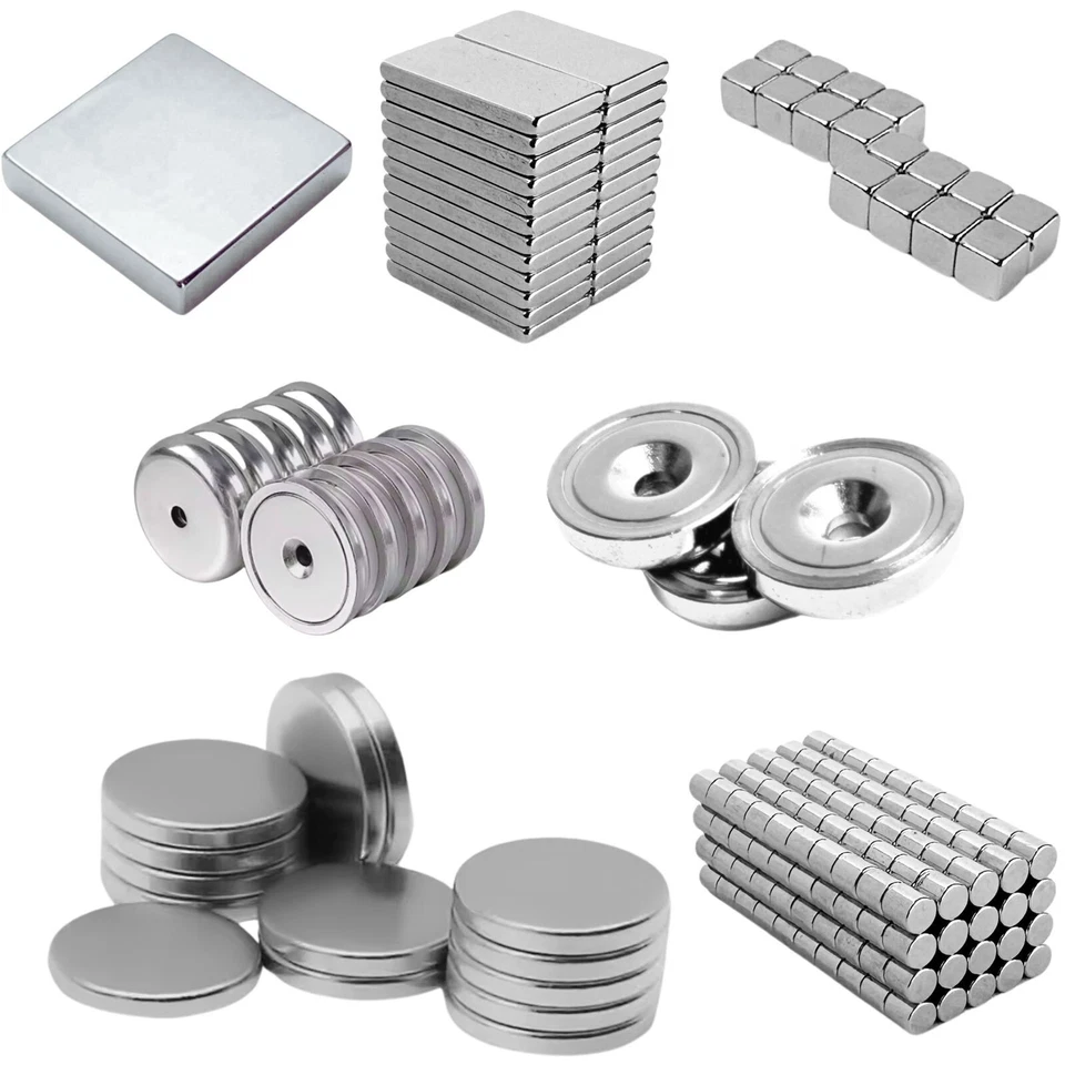 Neodym Magnete nach Wahl - Größe und Stückzahl wählbar - Starke Super Magnete - Bild 1 von 1