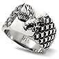 MILITARY RING U.S. AIR FORCE EAGLE STAINLESS STEEL FINISH TK126