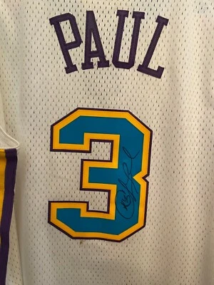Chris Paul Autographed White New Orleans Hornets Replica Jersey - Image 1 of 3