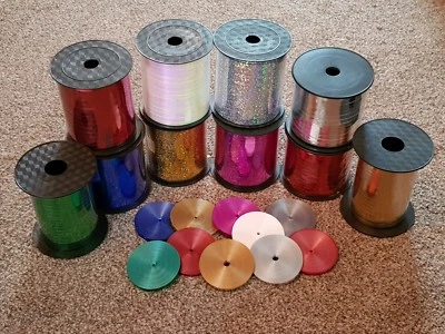 Cinta de rizado 25 m holográfica y metálica envoltura de regalo de Navidad - COMPRA 2 Obtén 1 GRATIS Foto 1 de 2