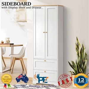 Oikiture Buffet Sideboard Storage Cabinet Kitchen Cupboard Wardrobe Shelf Drawer - Picture 1 of 11