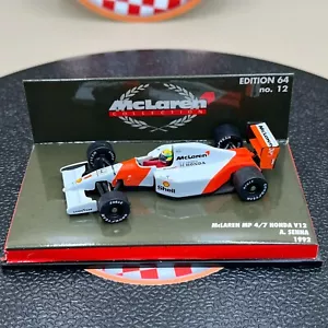 MINICHAMPS PMA 1/64 McLaren Honda MP4/7 Ayrton Senna 1992 #1 no.12 F1 530926401 - Picture 1 of 9