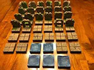 Dungeon Big Cave Modular Tile Set 28mm Dungeons & Dragons Pathfinder Terrain d&d - Picture 1 of 6