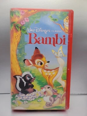 Disney's Classic Bambi-VHS Black Diamond Classics Original RARE RED CASE LOOK! - Image 1 of 4