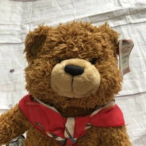 Coca Cola Collectible Bearleft Atfork Sofa Fountain Teddy Bear Scarf Horses Vtg - Picture 1 of 12
