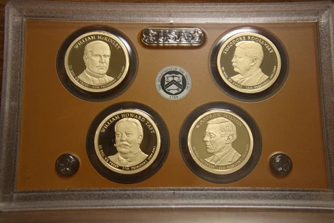 2014 S Proof Presidential Dollar Set No Box/COA Cover