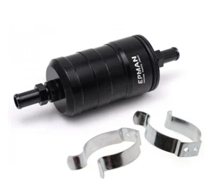 Aluminium Racing Fuel Filter 10micron Paper, Ideal for Oval OD: 12mm - Black - Picture 1 of 3