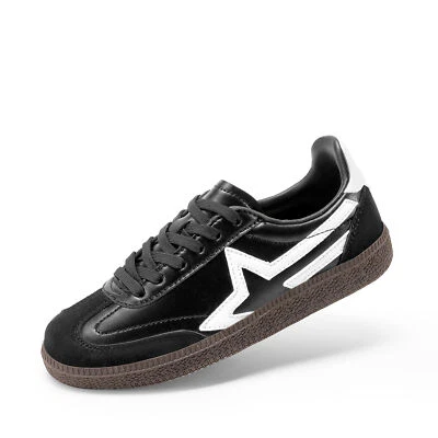 Niños Niñas Retro Tenis Informales Zapatos Con Cordones Escuela Salidas Zapatos Atléticos Foto 1 de 4