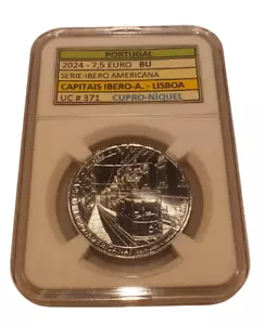 Monedas Portugal 7,5 Euros 2024 Serie Iberoamericana Capitais LISBOA UNC (NUEVAS) - Imagen 1 de 3