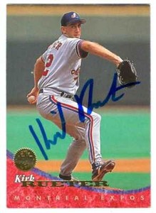 Kirk Rueter autographed Baseball Card (Montreal Expos) 1994 Leaf #8