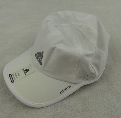 Adidas Hat Cap Womes OS One Sizes White UPF 50 Strapback Aeroready - Image 1 of 4