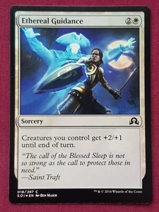 Magic The Gathering SHADOWS OVER INNISTRAD FOIL ETHEREAL GUIDANCE white card MTG - Bild 1 von 2
