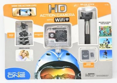 Explore One HD Action Camera w/ WiFi & Accessories included Waterproof Case - Image 1 of 2