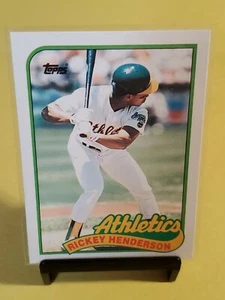 1989 Topps Traded 48T Rickey Henderson Oakland Athletics A's - Bild 1 von 2