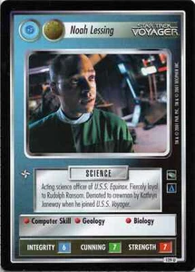 Star Trek CCG Noah Lessing [FEDERATION] Near-Mint/NM Uncommon – Voyager 2001 - Picture 1 of 1