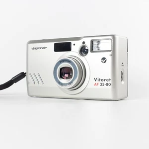 Voigtlander Vitoret AF 35-80mm Zoom Compact Analog 35mm Film Camera - Silver - Picture 1 of 15