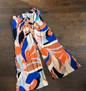 True Destinations Womens Swim Coverup Pants Wide Leg New Sz S Wide Leg - Picture 1 of 2
