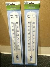 16 Inch Thermometers By The Garden Collection Indoor/Outdoor Lot Of Two (2)
