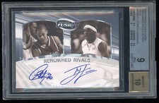 2009-10 Press Pass Fusion Renowned Rivals Stephen Curry RC AUTO 9/25  BGS 9/10