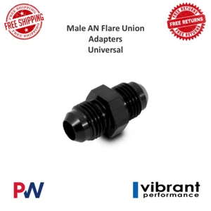 Vibrant Performance 10234 Size -10AN x -10AN Union Adapter Fitting Aluminum - Picture 1 of 8