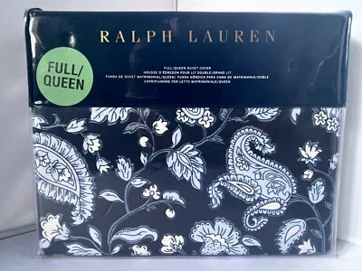 Funda nórdica Lauren Ralph Lauren Delphine cachemira algodón completa/queen azul marino $355 Foto 1 de 4