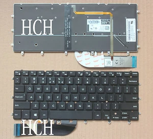 New for Dell XPS 13 9343 13 9350 9360 Keyboard US Backlit 0DKDXH NSK-LS0BW - Picture 1 of 4
