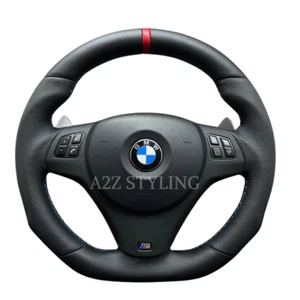 Bmw E90 E92 E93 E82 E81 DCT En Formę Fond Płat Cuir Neuf M Sport Volant M1 M3 - Picture 1 of 11