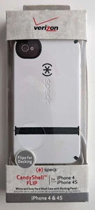 NEW Speck Candyshell Flip Hard Shell Case Docking Panel Apple iPhone 4 4S White - Picture 1 of 2